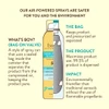 Bag-on-valve spray can diagram