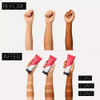 Before and after arms showing gradual tan development over 1, 2 and 3 days