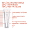Tolérance Control cream bottle with three callouts