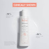 Cleanser bottle with clinically shown percentages