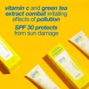 Clearing Defense tubes on yellow with vitamin C and green tea extract text