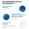 Key dermatological ingredients: neurosensine, thermal spring water, shea butter