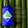 JackZen lotion bottle among bamboo stalks with three benefit callouts