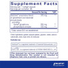 Supplement facts panel for the 60 softgel size
