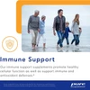 Family walking on a beach, Pure Encapsulations immune support graphic