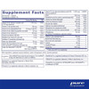 PureGenomics Multivitamin supplement facts panel