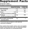 Supplement facts for Bone Builder Extra Strength, 60 servings