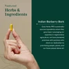 Hand holding a capsule, featured ingredient Indian barberry bark graphic