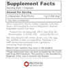 L-Glutamine supplement facts, 1 g free-form L-glutamine per capsule, with other ingredients