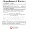 Pantethine supplement facts, 300 mg pantethine coenzyme A precursor per softgel