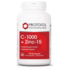 Protocol for Life Balance C-1000 + Zinc-15 120 veg capsule bottle