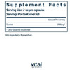 Taurine supplement facts, 2,000 mg taurine per 2 vegan capsules, 60 servings