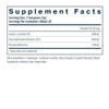 Vital Brain Powder supplement facts with acetyl-L-carnitine, GPC and phosphatidylserine per teaspoon