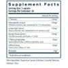 Sleep + Recover 30 capsule supplement facts panel