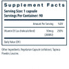 Vitamin D3 2000 IU supplement facts panel