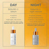 Day vs night chart: BioLumin-C Serum and BioLumin-C Night Restore