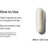 How to use directions with a single capsule shown at actual size