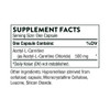 Thorne Acetyl-L-Carnitine supplement facts panel