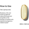 How to use text beside a single gelcap