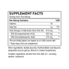 Supplement facts panel for Super EPA