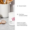 Ovarian Care tub on a kitchen counter with women's health notes