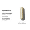 Capsule with how-to-use directions