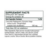 Supplement facts panel for Curcumin Phytosome