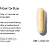 How to use text beside a single capsule with size