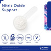 Scoop of powder with free-from and vegan icons