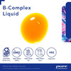 Drop of B-Complex Liquid with gluten-free, non-GMO and vegetarian icons