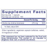 Choline supplement facts panel, 275 mg per capsule, 100 servings