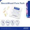 NeuroMood Pure Pack packet with capsules and softgels, gluten-free, non-GMO, soy-free and dairy-free icons
