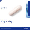 Single white CogniMag capsule with size measurement