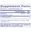 Magnesium powder supplement facts, 250 mg per 1.7 g scoop