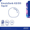 EmulsiSorb K2/D3 liquid drop with gluten-free, non-GMO and vegetarian icons