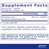 Pantothenic Acid supplement facts panel, 500 mg vitamin B5