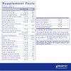 Nutrient 950 with Vitamin K supplement facts panel