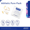 Athletic Pure Pack packet and capsules with free-from badges