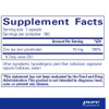 Zinc 15 supplement facts, 15 mg zinc picolinate per capsule