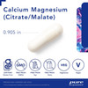 Pure Encapsulations Calcium Magnesium (Citrate/Malate) - 180 Capsules