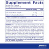 Supplement facts and warning panel for Lithium, 90 servings