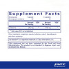 Supplement facts for L-Theanine, 60 capsule size