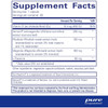 Supplement facts panel for the 60 capsule size