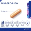 DIM-Pro 100 capsule with size marker and free-from icons