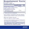Supplement facts for DIM-Pro 100, 120 servings
