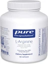 Pure Encapsulations L-Arginine 180 capsule bottle