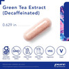 Green Tea Extract capsule size 0.629 in with free-from icons