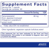Resveratrol 60 capsule supplement facts panel