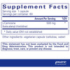 L-Carnosine 60 capsule supplement facts panel