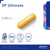 SP Ultimate capsule measuring 0.905 inches with gluten-free and non-GMO icons